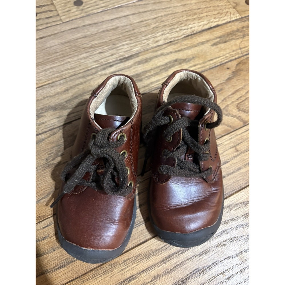 Stride Rite Srt Elliot Boys Shoes Brown Leather Size Kids Toddler 6.5W